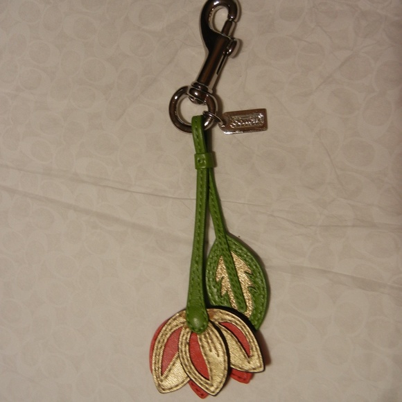 Vintage NWOT Coach Penelope Water Lily Fob #92469 - Very Rare